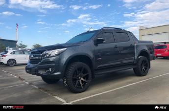 HOLDEN COLORADO AVALANCHE MACHINED FACE MATTE BLACK DARK TINT